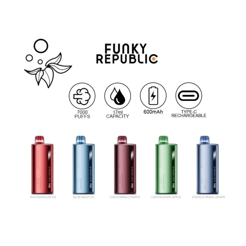 *Funky Republic/Funky Lands by EBDESIGN Rechargeable Disposable [7000]