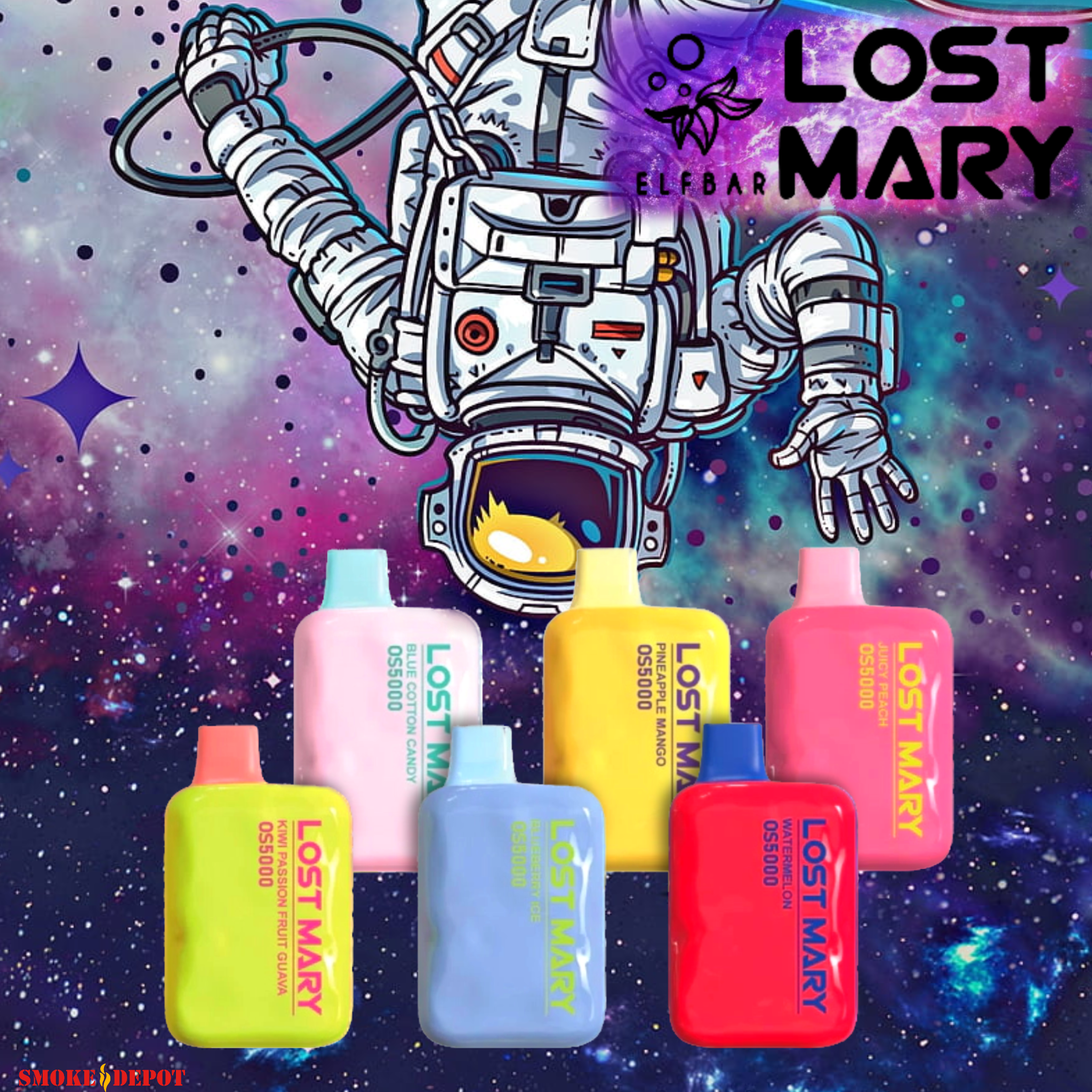 *Lost Mary OS5000 by EBDESIGN Rechargeable [5000]